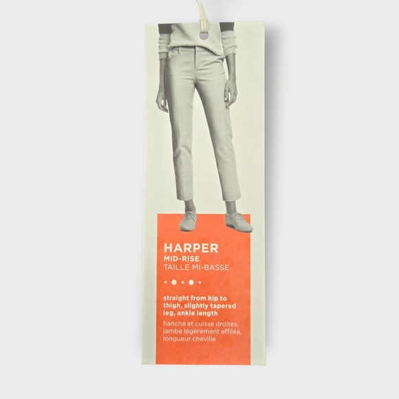 Old Navy Harper Cropped Pants Womens Size 18 Black Plaid Pockets 42x27 New - Picture 6 of 9